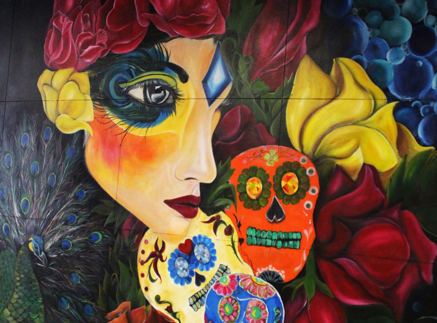 Sugar skulls that give downtown a taste of a different culture.