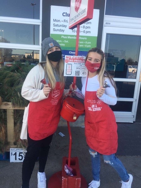 FBLA students bell ringing, photo by Mr.Wooderson