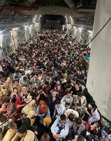 Afghan refugees are safely transported from Kabul to the United States. 