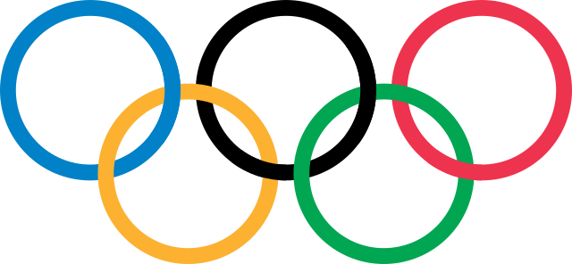 Olympic logo, photo courtesy of Wikimedia