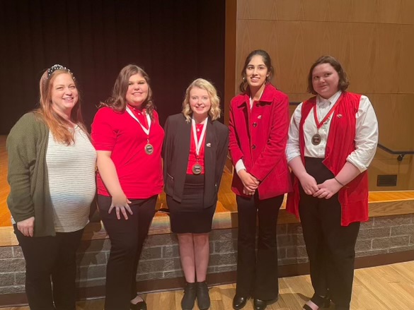 FCCLA members at the Region 10 competition. 