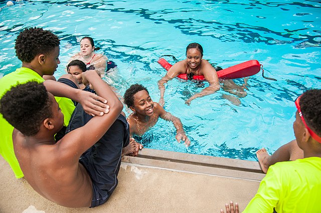Swimming+is+a+popular+activity+for+the+summer+