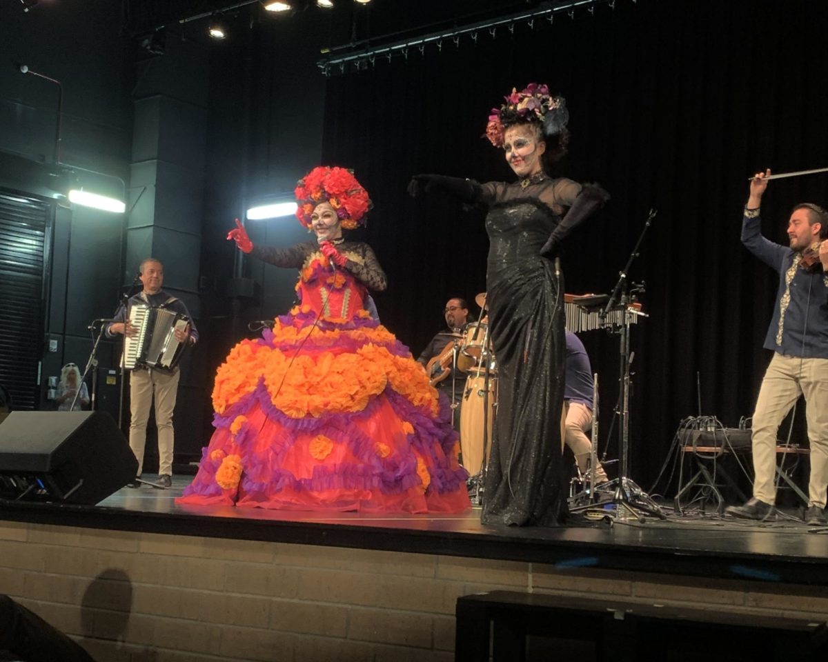 The Catrinas brought onto stage mid show, livening up the audience.