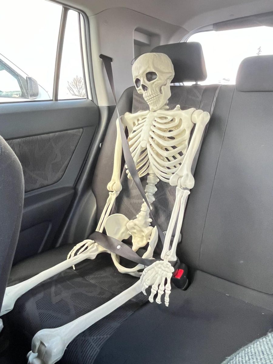 Even skeletons enjoy a spirited drive through eternity.