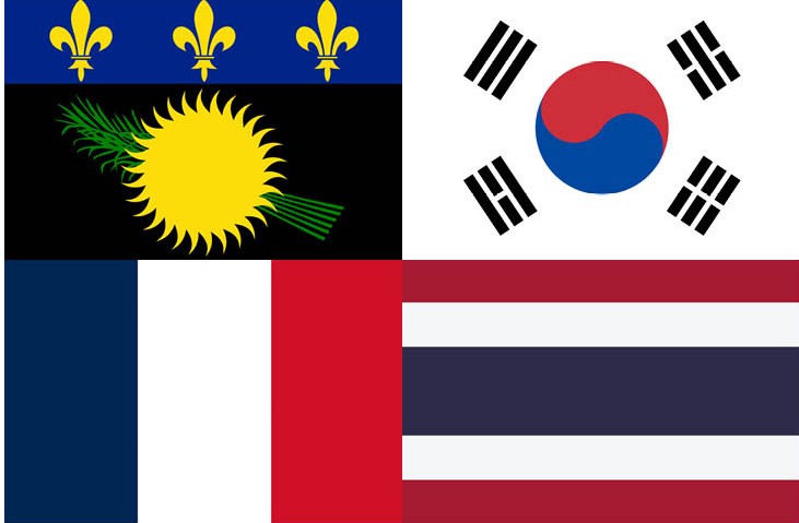 The+flags+of+the+home+countries+of+some+of+our+current+foreign+exchange+students.+Guadeloupe%2C+South+Korea%2C+France%2C+Thailand