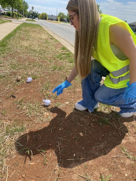 Picking up litter around Springfield is a great way to help the community while getting your volunteer hours in.