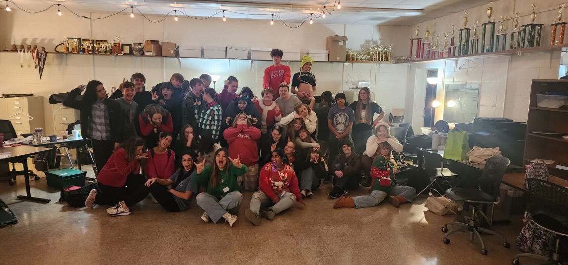 Our creative speech and debate team’s Christmas party was held in Mrs. Brothertons room. (Photo courtesy of Stephanie Brotherton)

