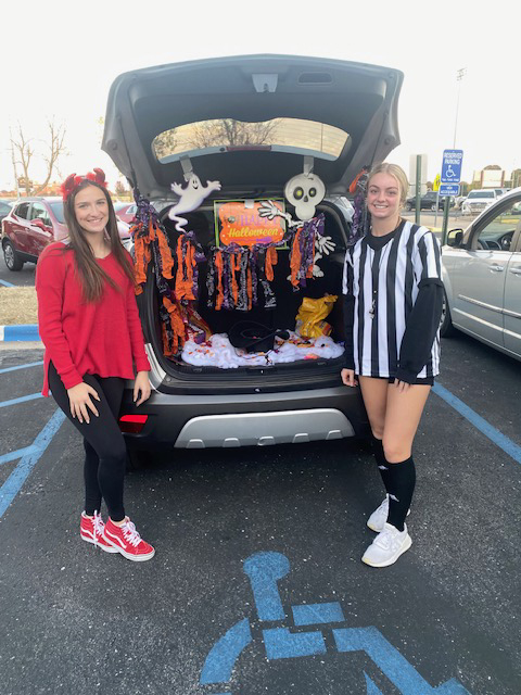 A creative spooky trunk designed for a past years annual trunk or treat! 