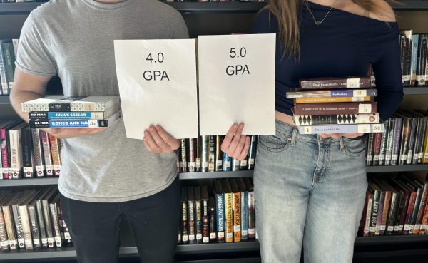 Honors classes typically have a larger workload, but having a weighted GPA would make up for it. 