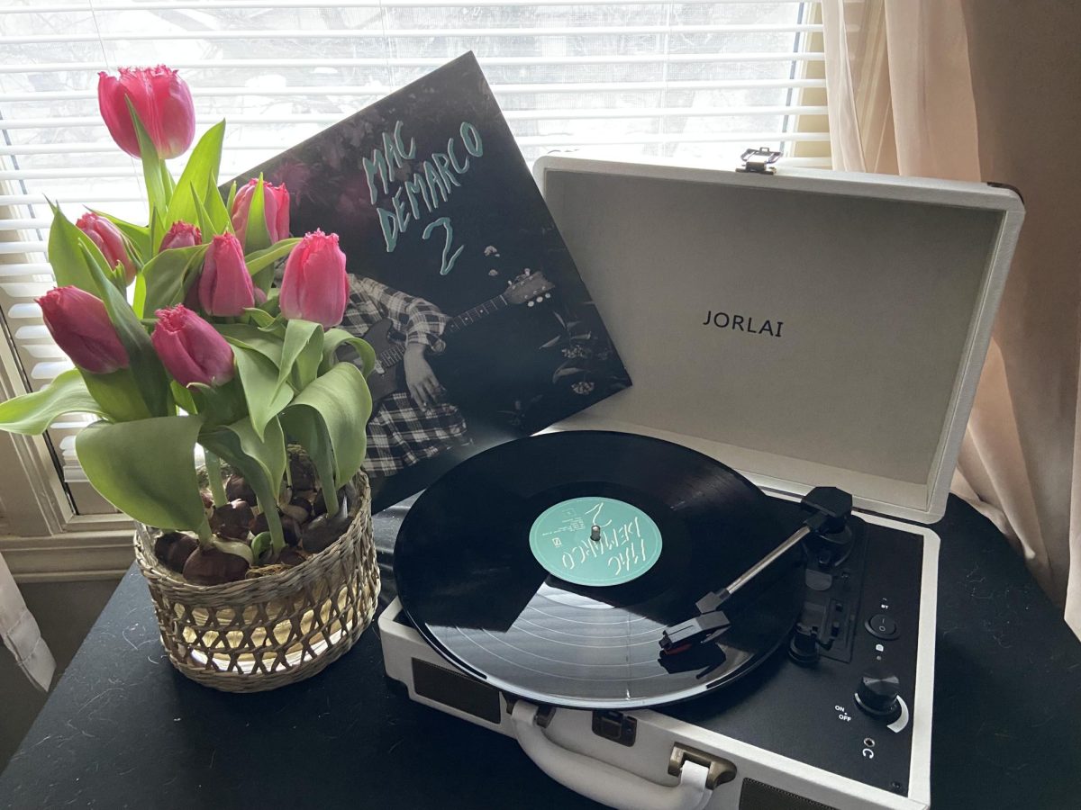 Record players can be a great way to listen to your springtime music, but if not, headphones can give you the same experience. 
