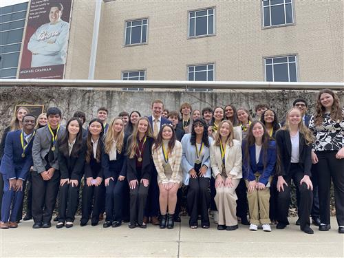 The FBLA winners showcasing their amazing achievements at Districts, which led them to qualify for State.
