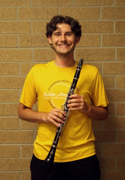 Christopher Upshaw switched from saxophone to clarinet when he joined the middle school band.