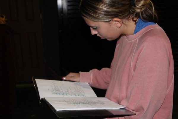 Junior Sophia French has been hard at work memorizing every detail of her character to make this show a big success. 