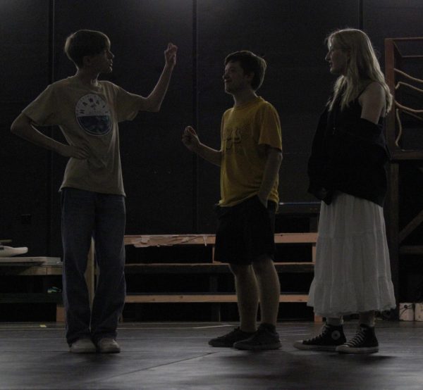With the Christmas season quickly approaching, the Drama club students start rehearsing their acting skills.
