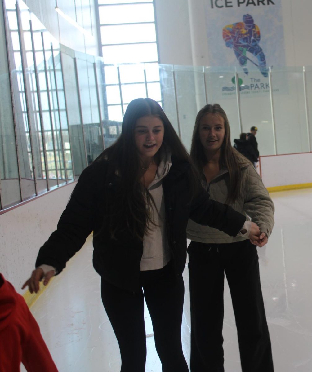Learning how to ice skate for the first time can be tricky, but if you bring someone who can teach you it becomes a lot easier. 