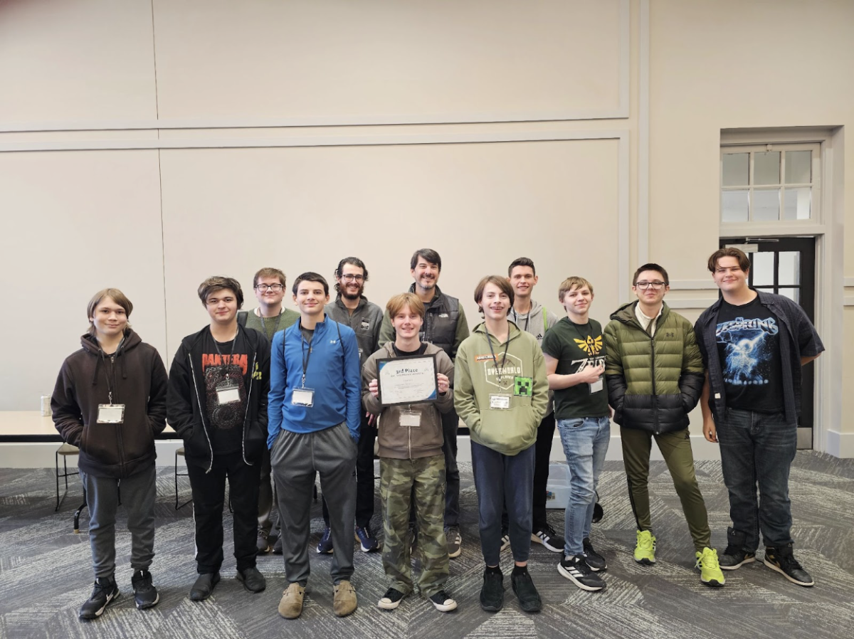 The eSports team celebrates their success after the SWMo Invitational at Ozark Technical College (OTC).